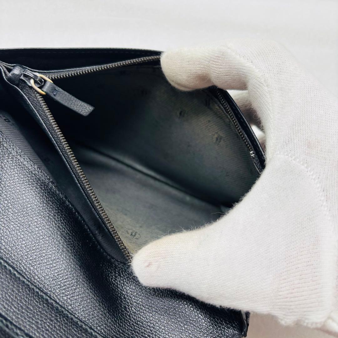 CHANEL シャネル　長財布　ココマーク　折り財布　レザー　ブラック