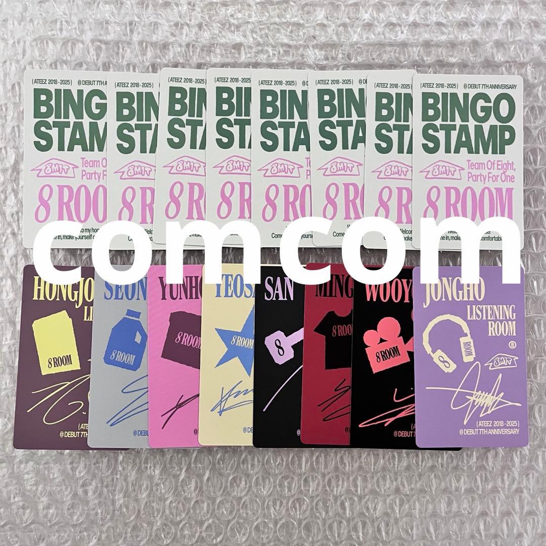 ATEEZ 8ROOM ポップアップ トレカ 16枚 スプレー スタンプラリー