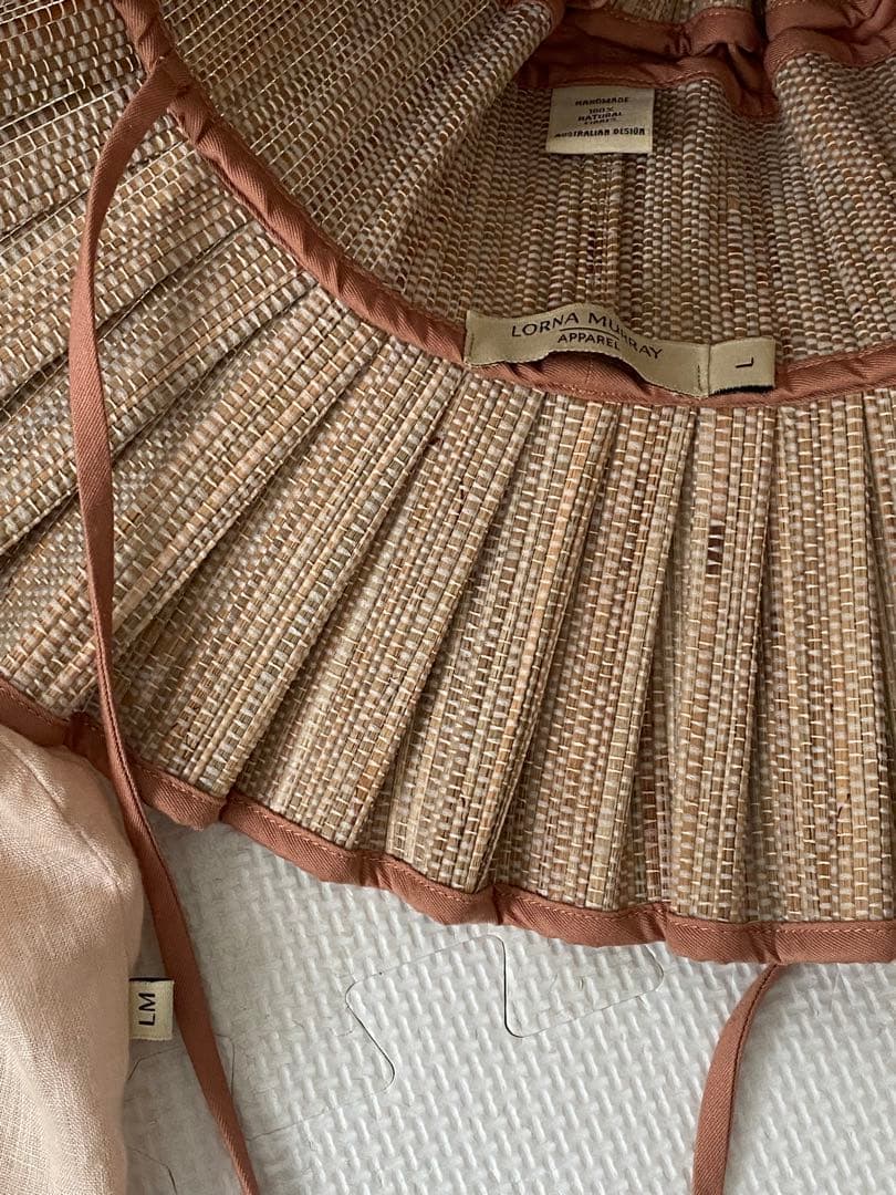 Lorna Murray ハット　ベージュ×ブラウン