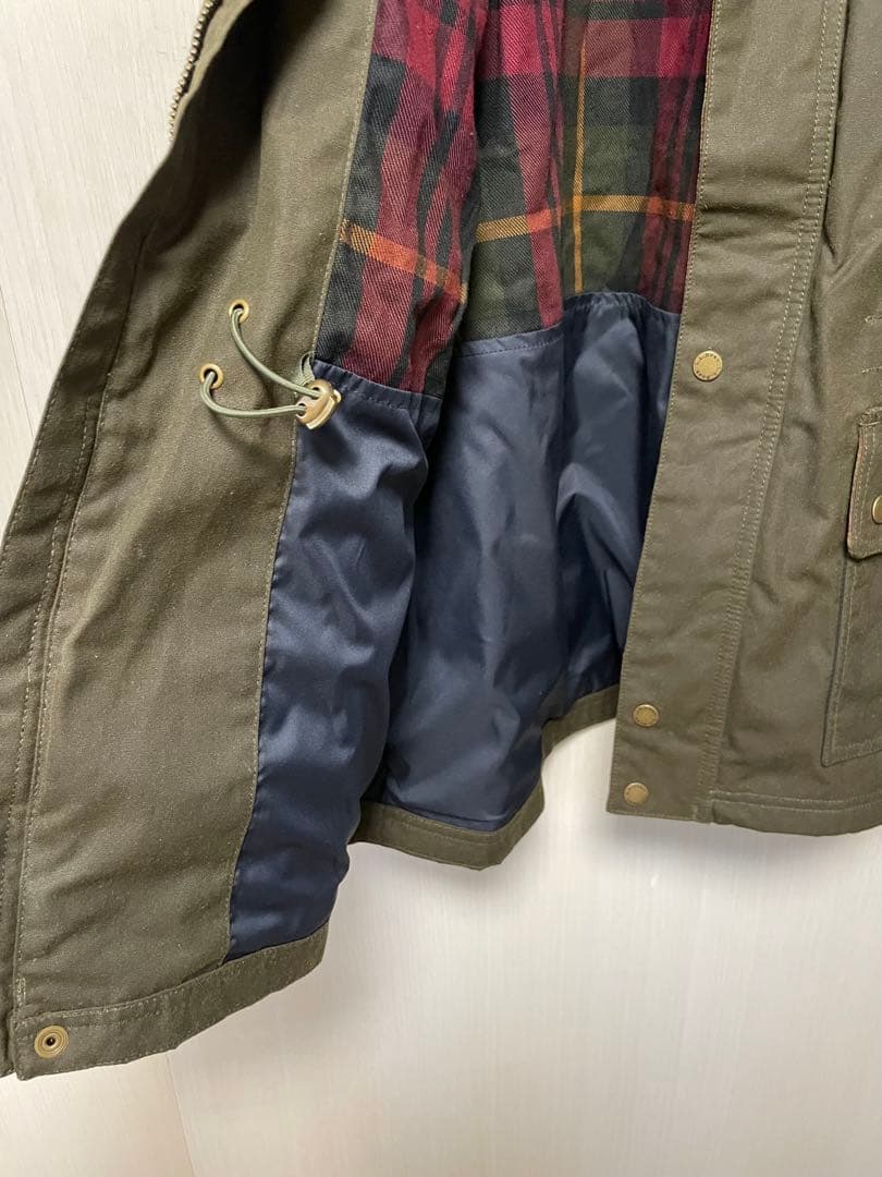 エルエルビーン　オイルジャケット　ミリタリー肘当て付き