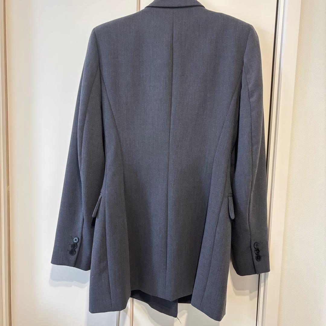 ZARA ダブルブレストブレザー　ダブルボタンテーラードジャケット　グレー