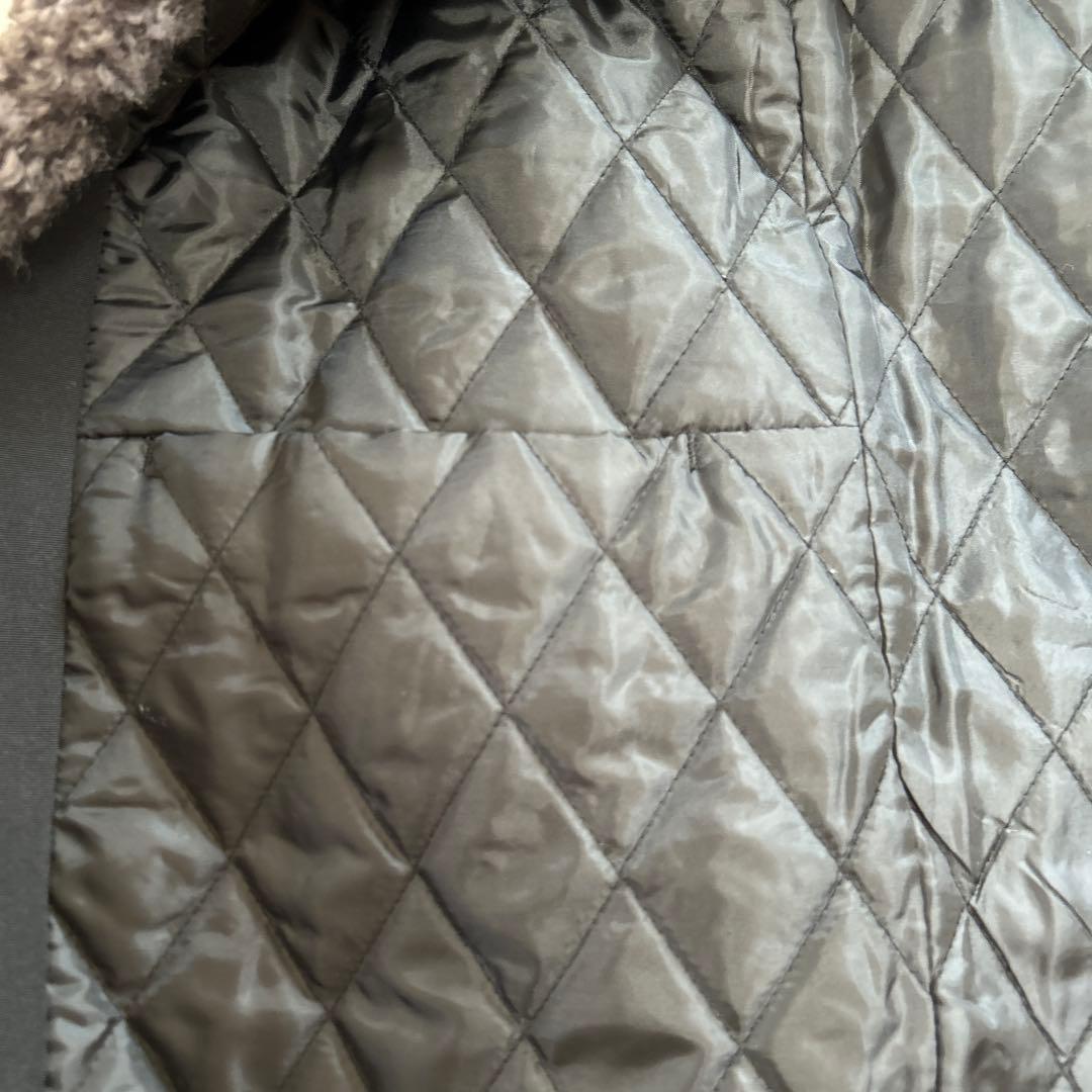 Gypsohila Teddy Vest ダークグレー ロングベスト