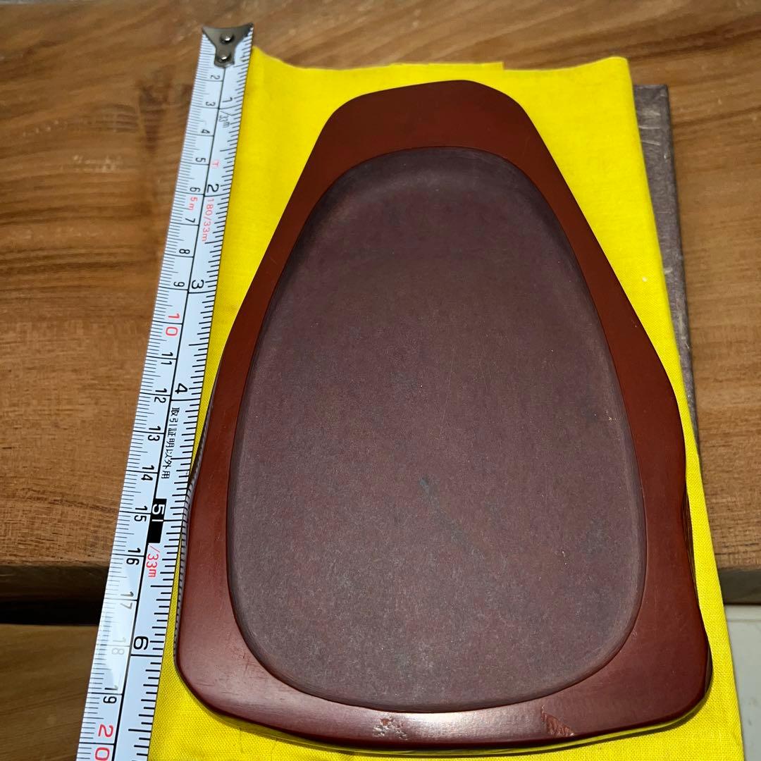 ⭕️岩手県　紫雲石硯　佐藤鐡治　天然硯　新品　石紋綺麗　レアな作品