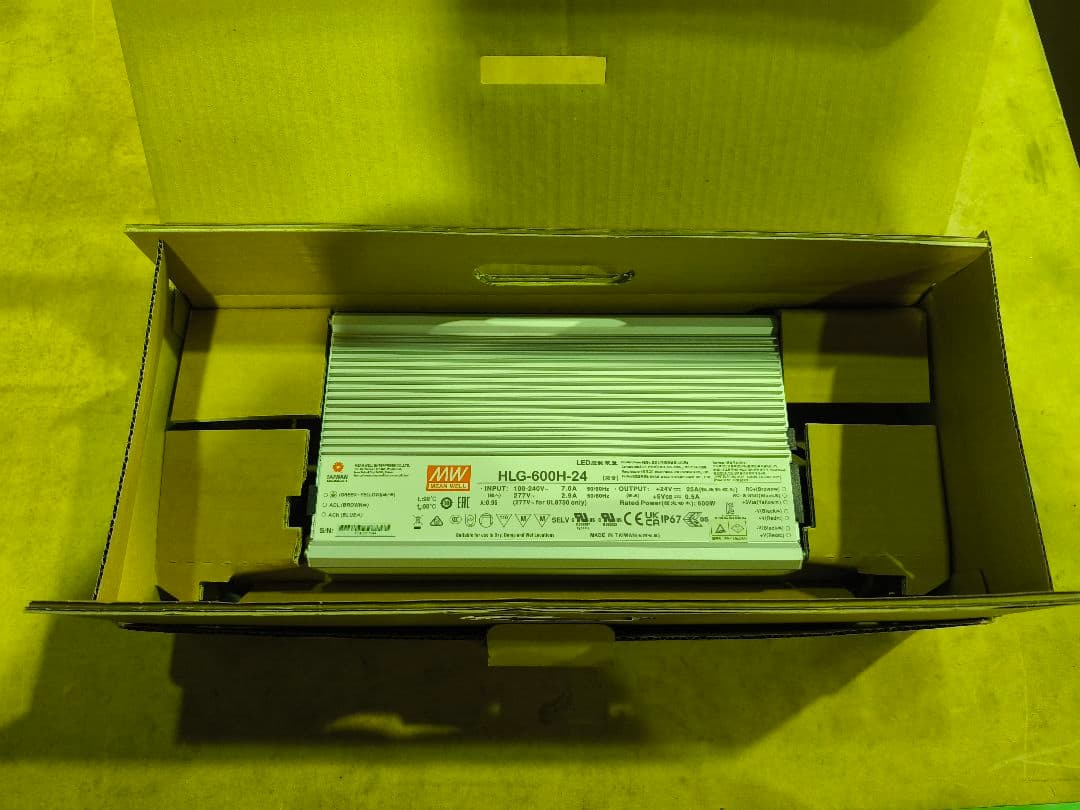 HLG-600H-24 電源ユニット 24V 25A
