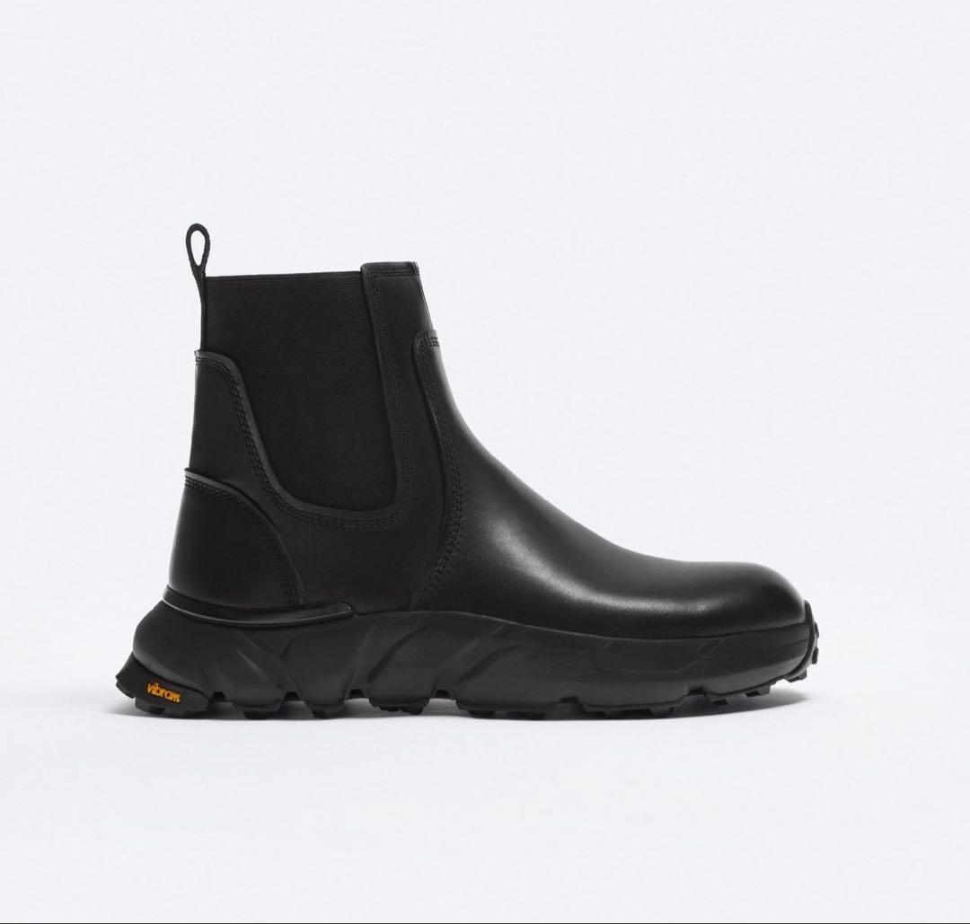 ZARA VIBRAM® レザーブーツ　27.5cm相当