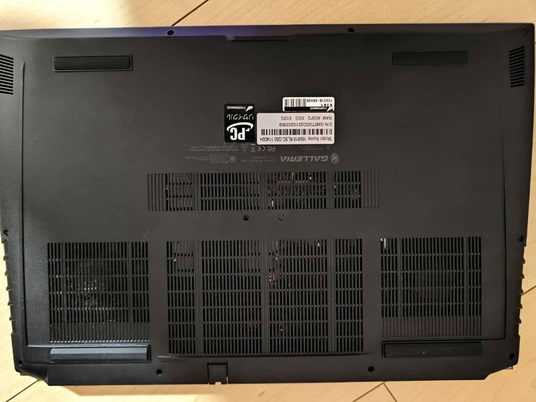 ドスパラ ゲーミング ノートパソコン GALLERIA RL5C-G50