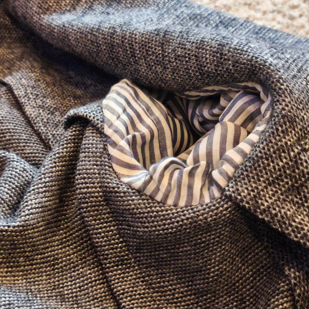 BOGLIOLI ボリオリ DOVER グレー テーラードニットジャケット 46