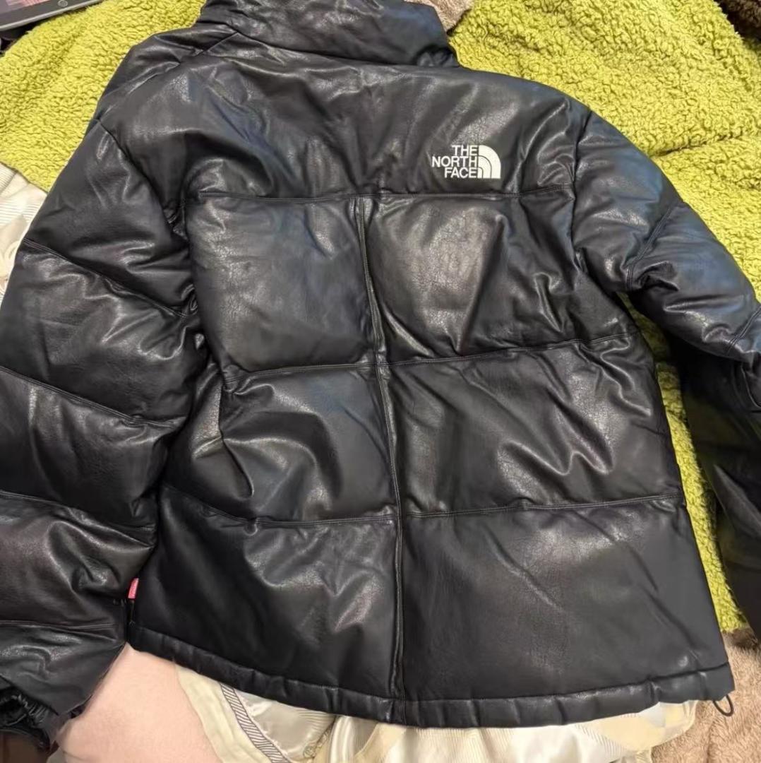 THE NORTH FACE ×Supreme レザーダウンジャケット
