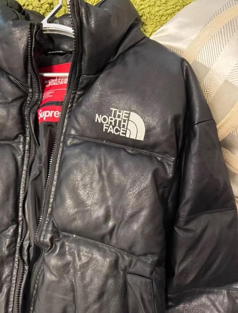 THE NORTH FACE ×Supreme レザーダウンジャケット