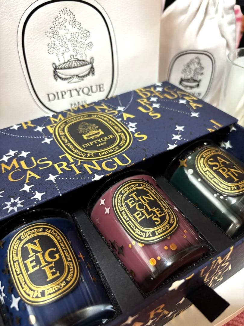 diptyque 限定キャンドル　70g×3