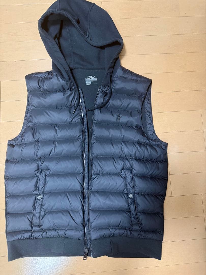 POLO フード付きブラックダウンベスト&Nike パリ五輪　日本刺繍パーカー