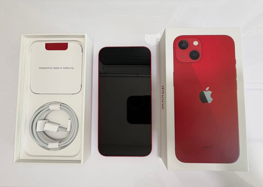 【超美品】Apple iPhone 13 (RED) 128GB 箱ケーブル付