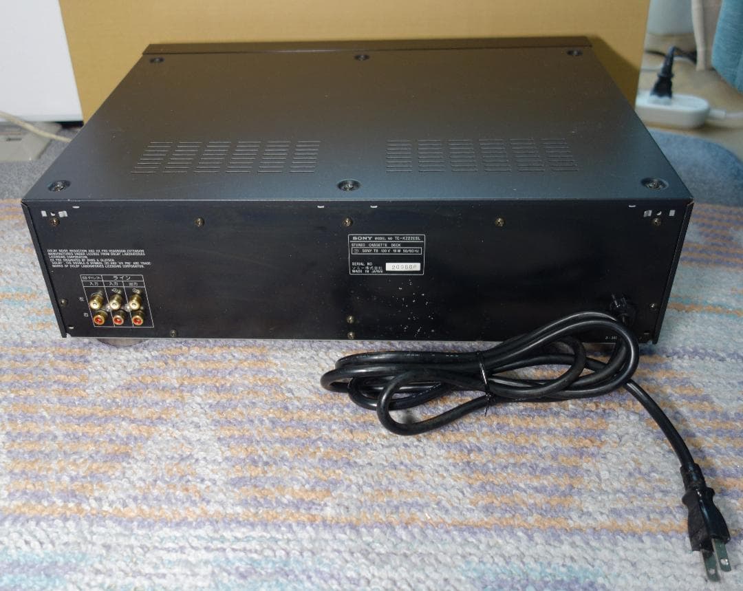 【音質重視】SONY TC-K222ESL カセットデッキ