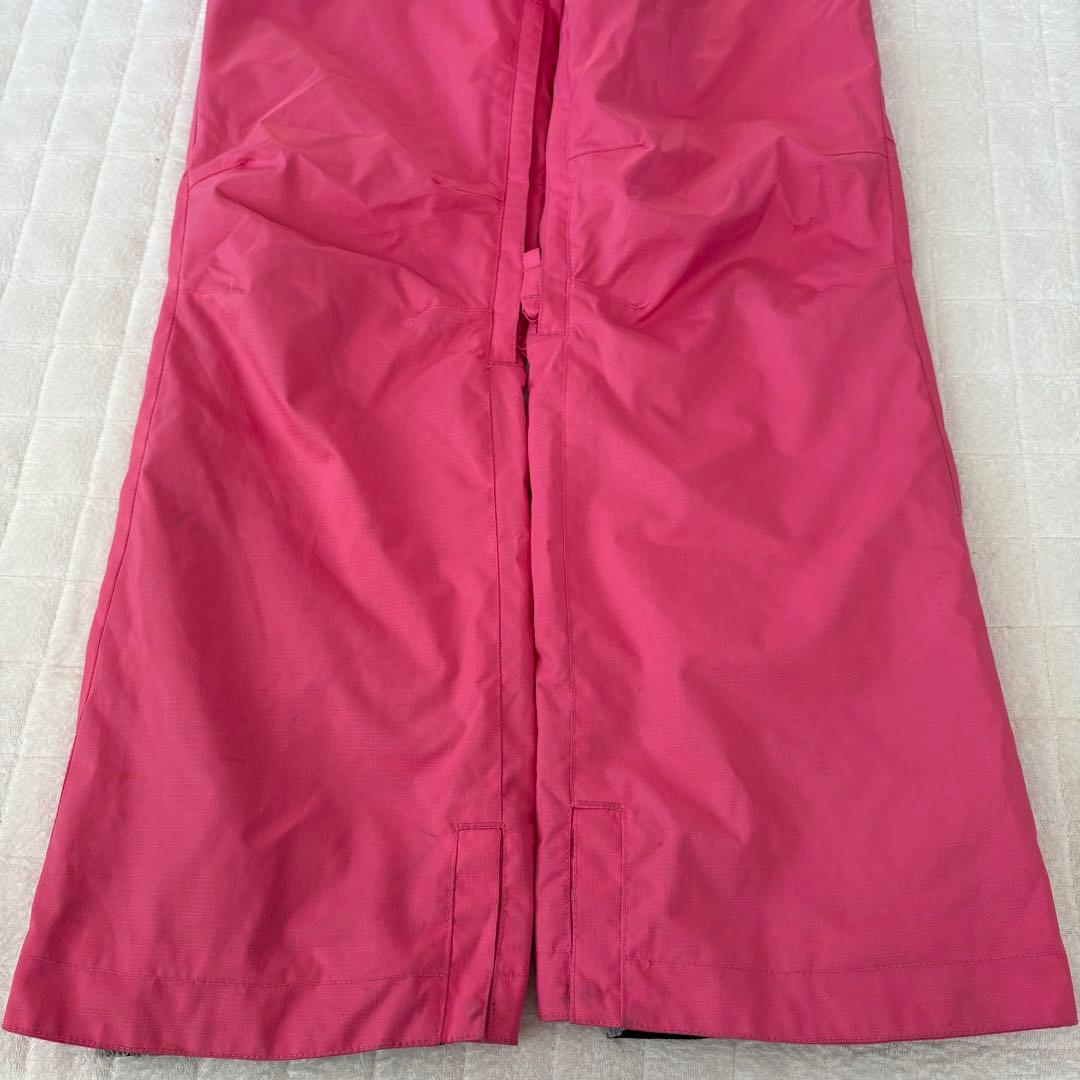 ROXY スノーボードウェア 上S 下9白系ペイズリー柄ジャケット×ピンクパンツ