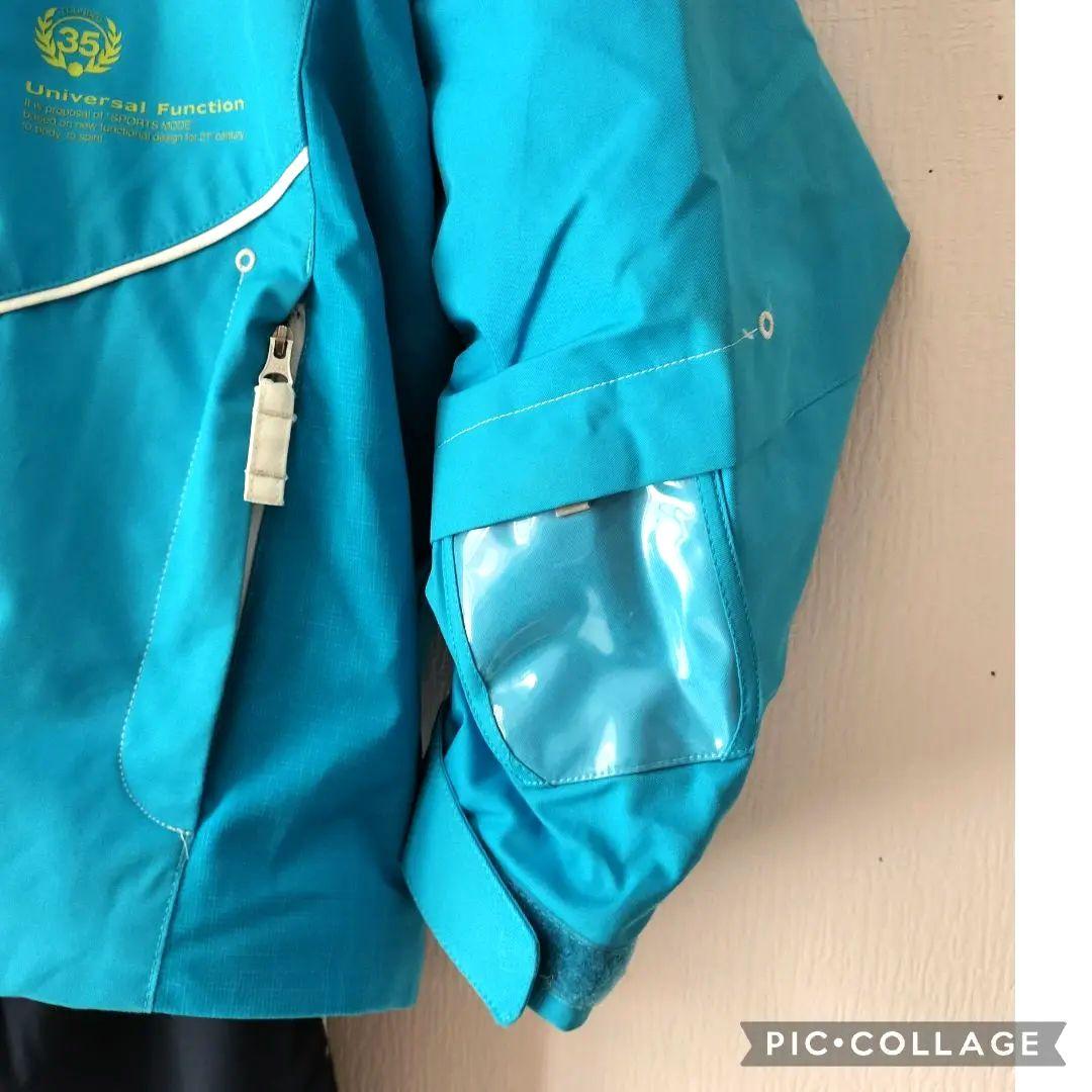 美品 デサント Move Sport ジュニアスキーウェア 150 上下　アクア