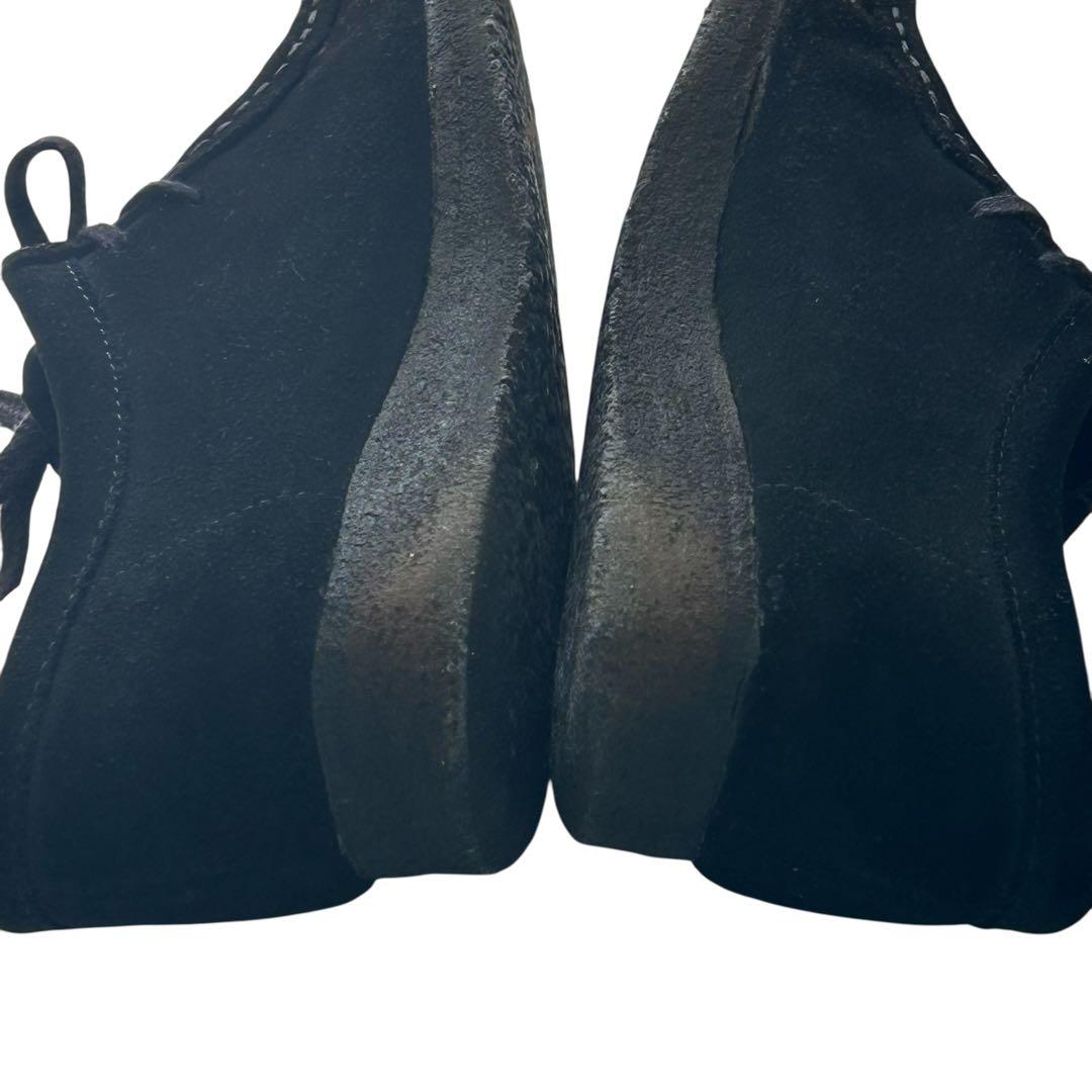 w. 美品　クラークスオリジナルズワラビーブーツ　スエード　ブラック　24