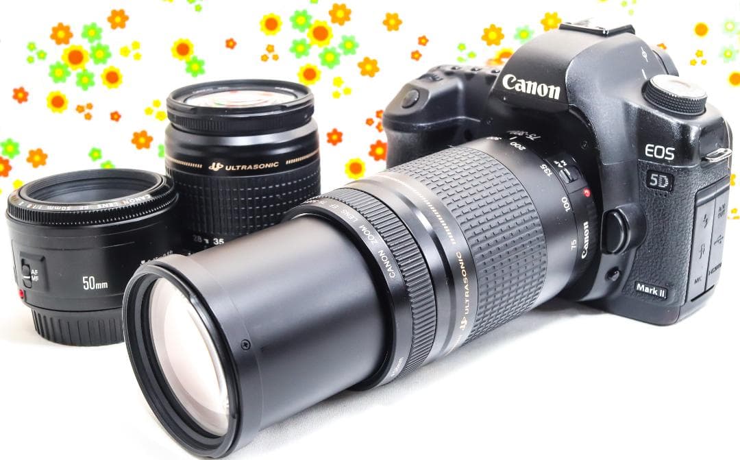 キャノン Canon 5D Mark II☆トリプルレンズ☆スマホに転送！