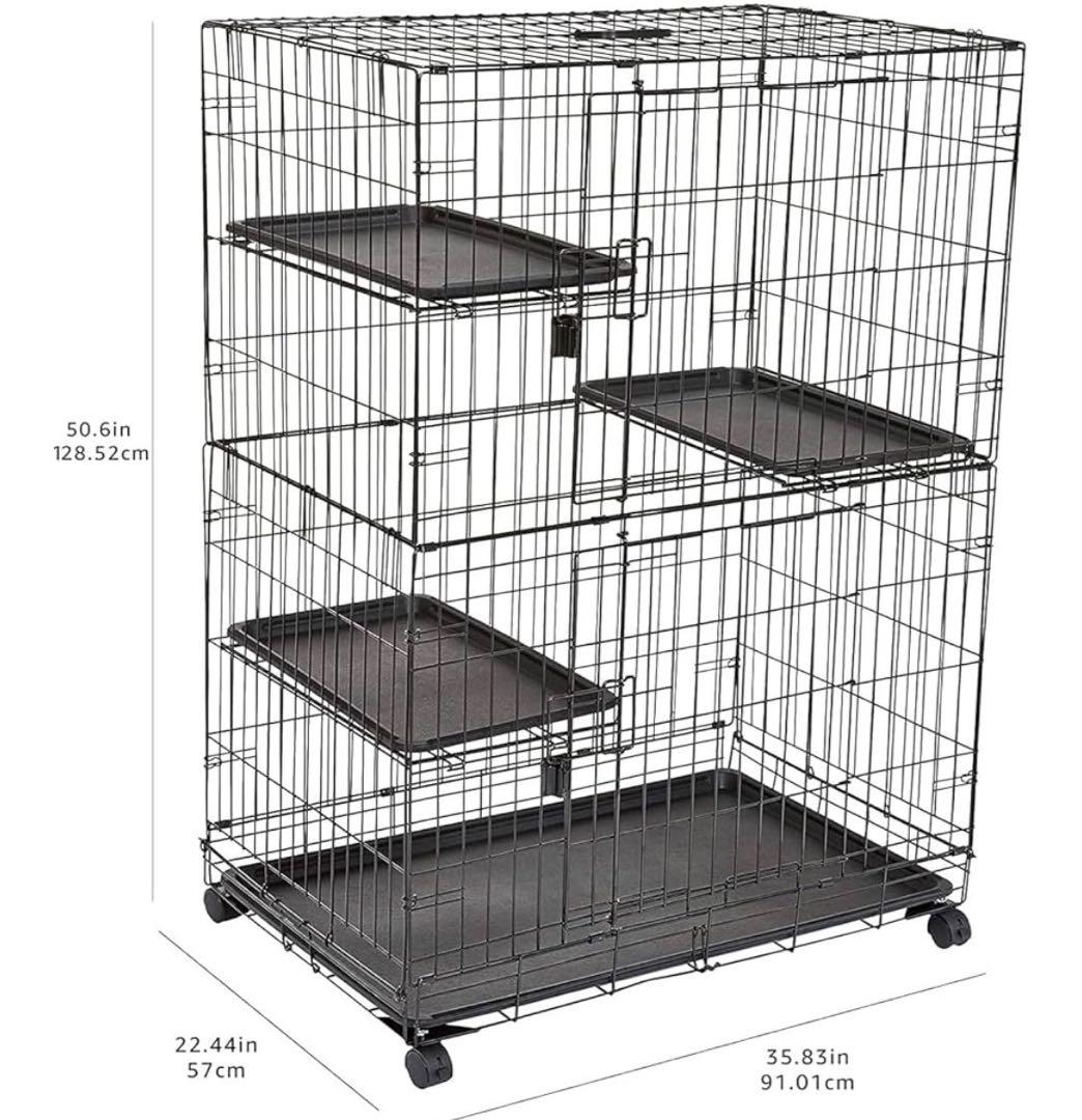 Amazon Basics 3段キャットケージ