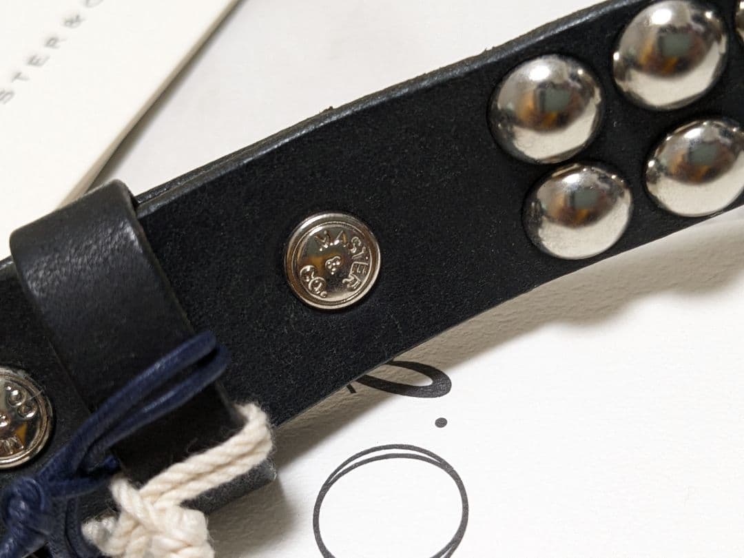 未使用　大草直子　amarc NO.b　マスターアンドコー　スタッズ　ベルト　黒