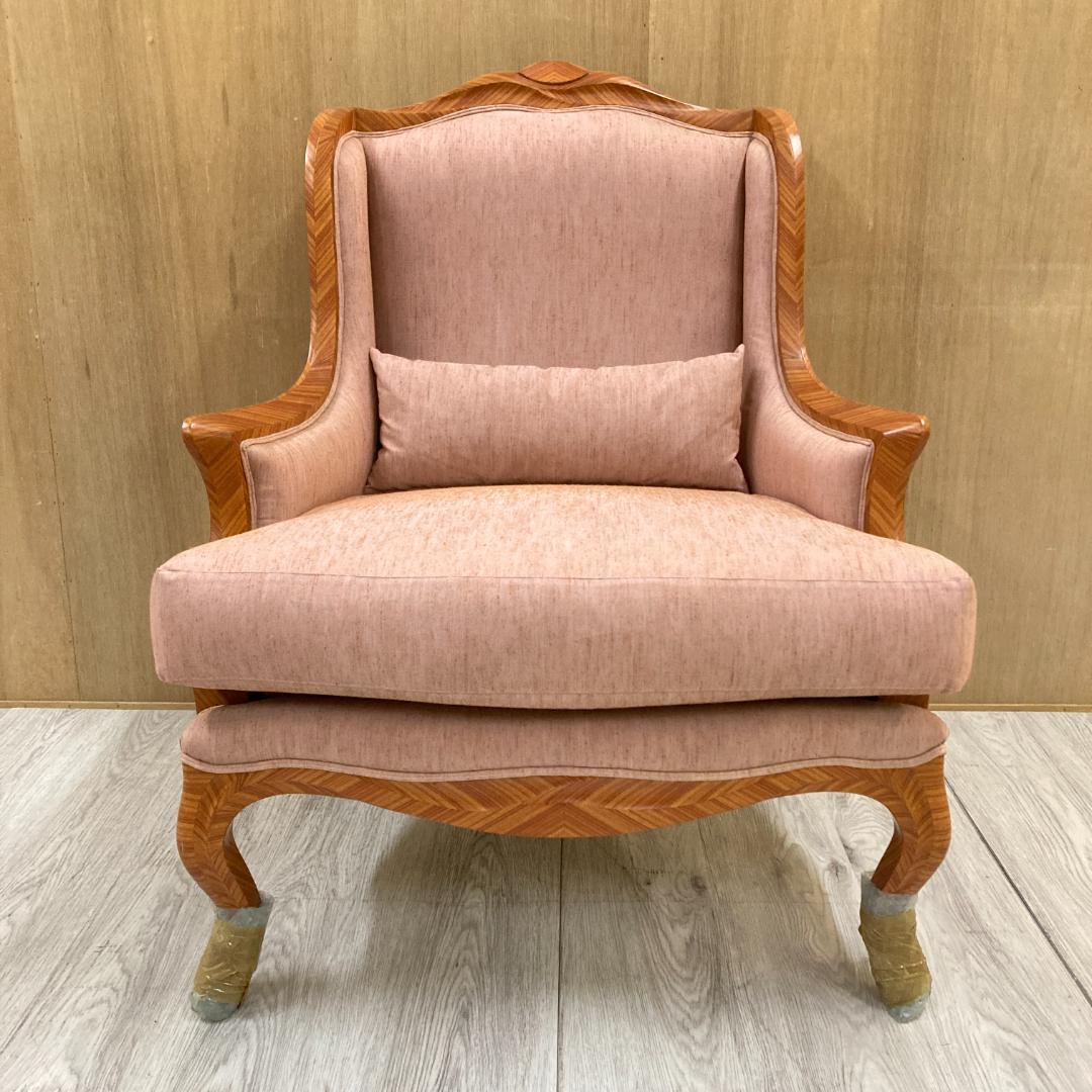 クラシック アームチェア シングルソファ ウィングバックチェア 一人掛け