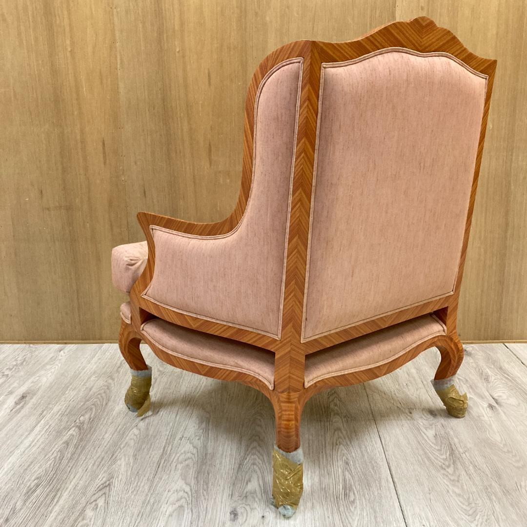 クラシック アームチェア シングルソファ ウィングバックチェア 一人掛け