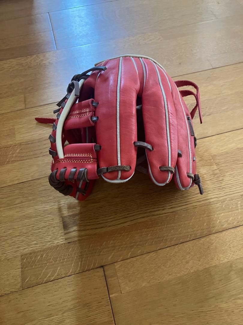 犬*叉様 赤色 軟式グローブ SMG-01221