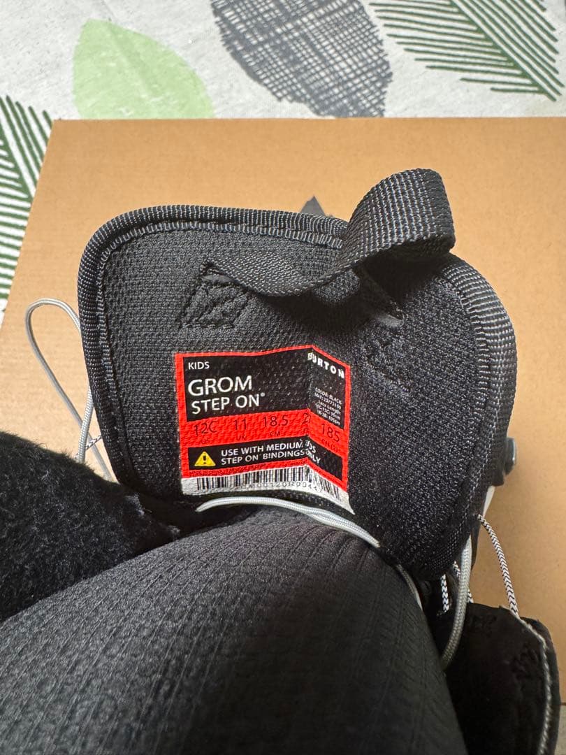 Step On 18.5cm ブラック 子ども用スノーボードブーツ