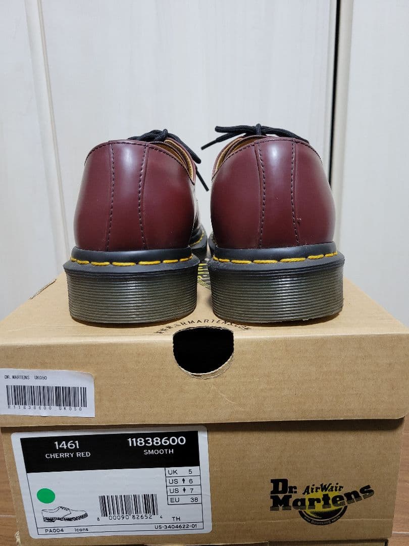 Dr. Martens 1461 チェリーレッド UK5（インソール付）