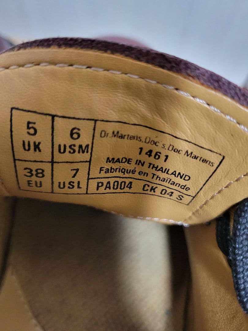 Dr. Martens 1461 チェリーレッド UK5（インソール付）