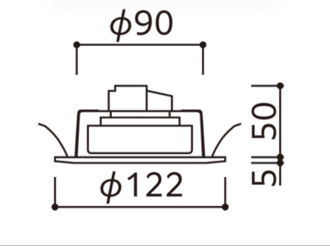 オーデリックOD 361 515BCR LEDダウンライト