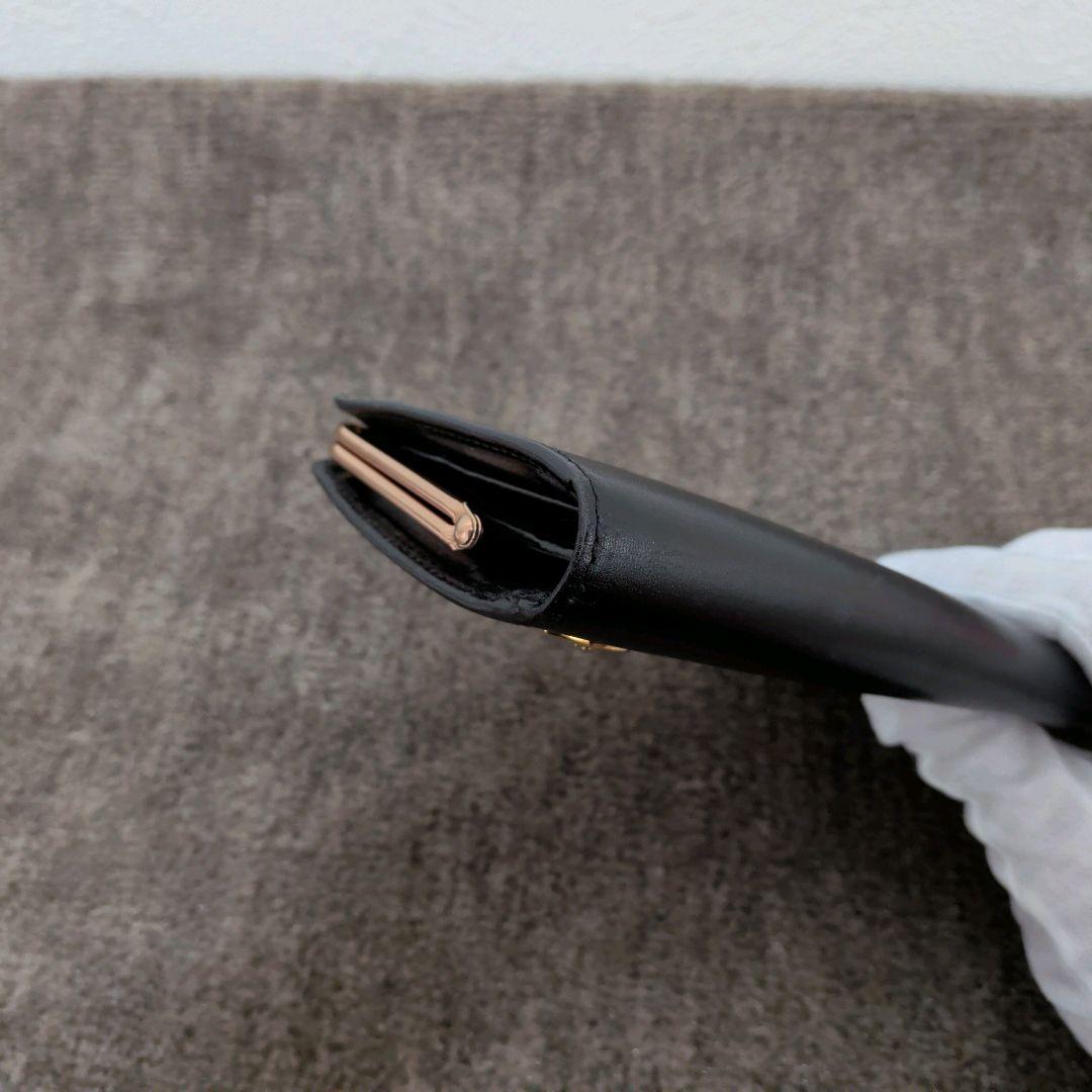 箱付美品✨️　VivienneWestwood　長財布　ブラック　オーブ　がま口