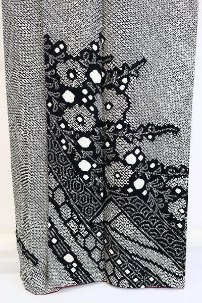 ★専用★美品 訪問着 黒 総絞り 熨斗 枝花 身丈161cm 裄丈68cm