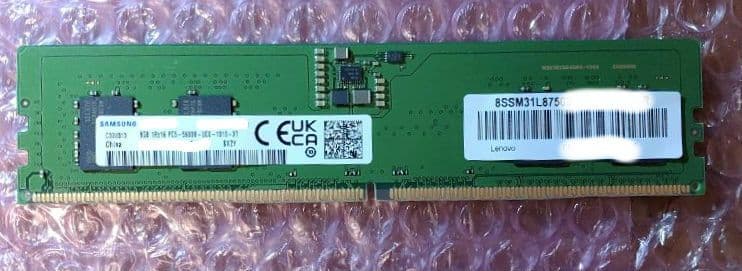 サムスン DDR5 8GB DIMM メモリ 5600MHz