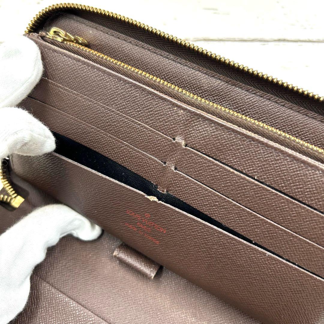 ルイヴィトン ジッピーオーガナイザー ダミエ ラウンドジップ ブラウン 長財布
