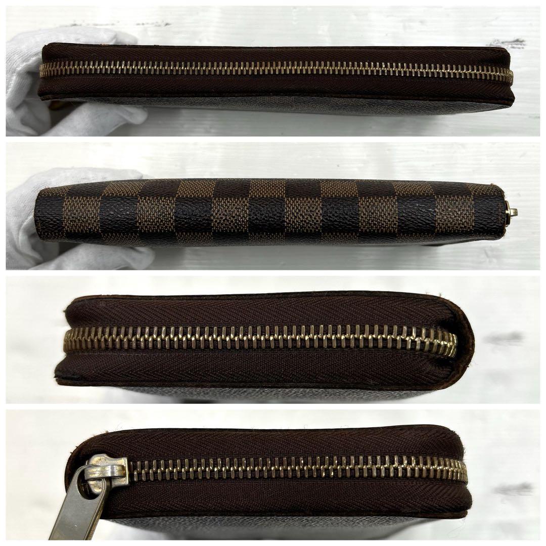ルイヴィトン ジッピーオーガナイザー ダミエ ラウンドジップ ブラウン 長財布
