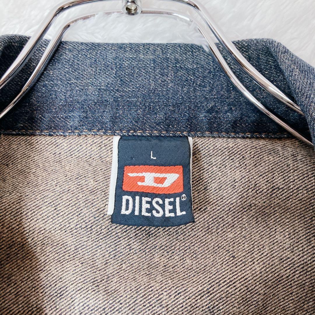 DIESEL ディーゼル デニムジャケット ジージャン デニムブルゾン Lサイズ