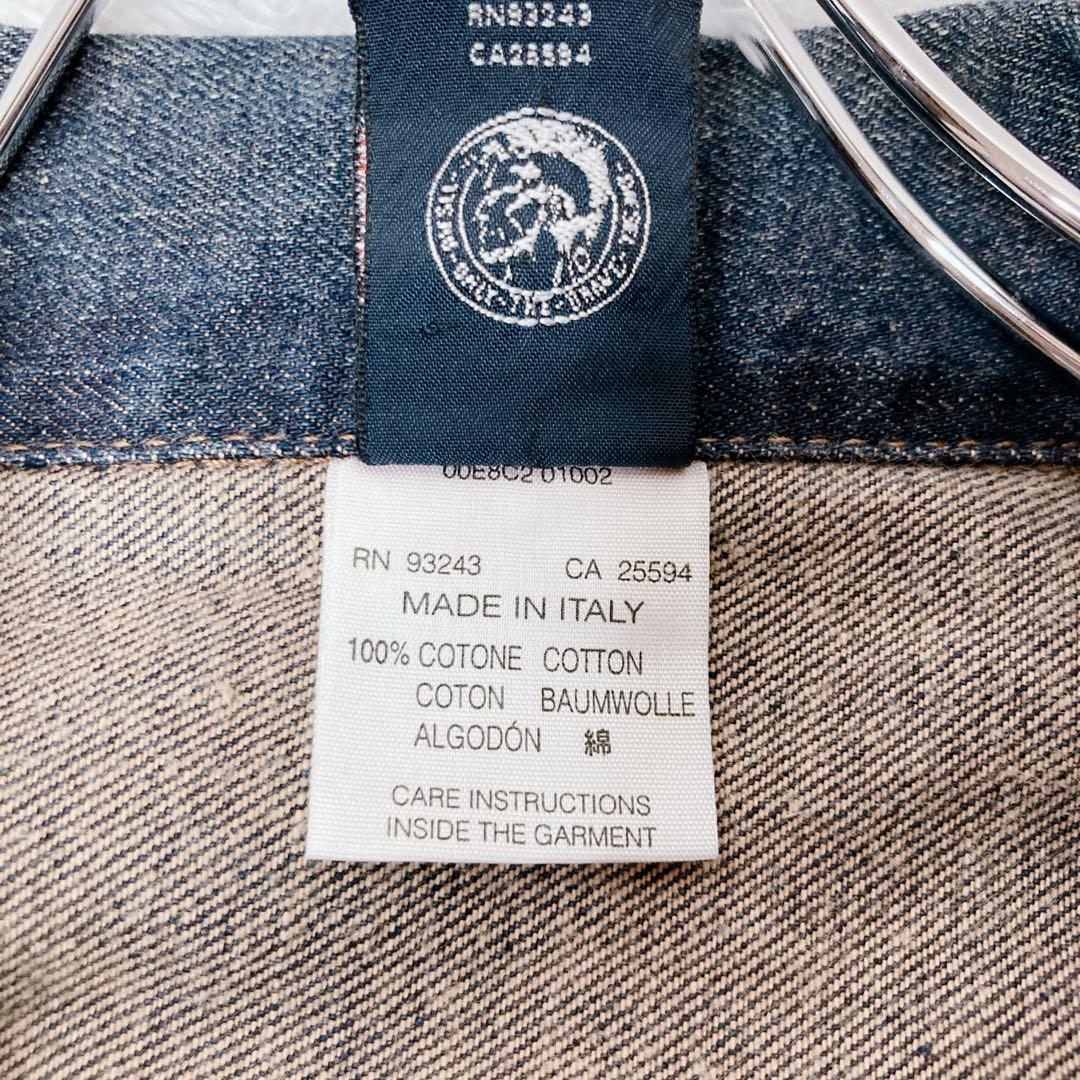 DIESEL ディーゼル デニムジャケット ジージャン デニムブルゾン Lサイズ