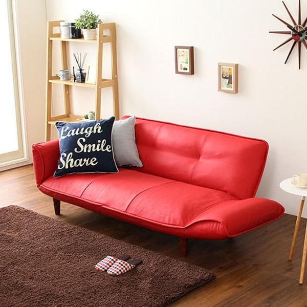 最安値！新品！送料込み！ソファー 3人掛け レザーソファ 【アイボリー】