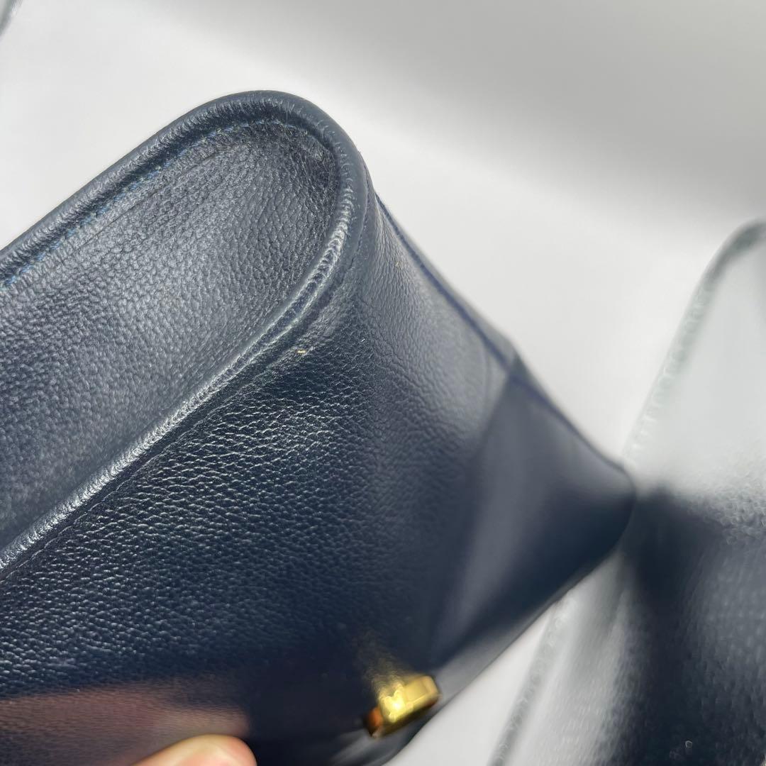 ChristianDior オールレザー　チェーンショルダーバッグ2WAY