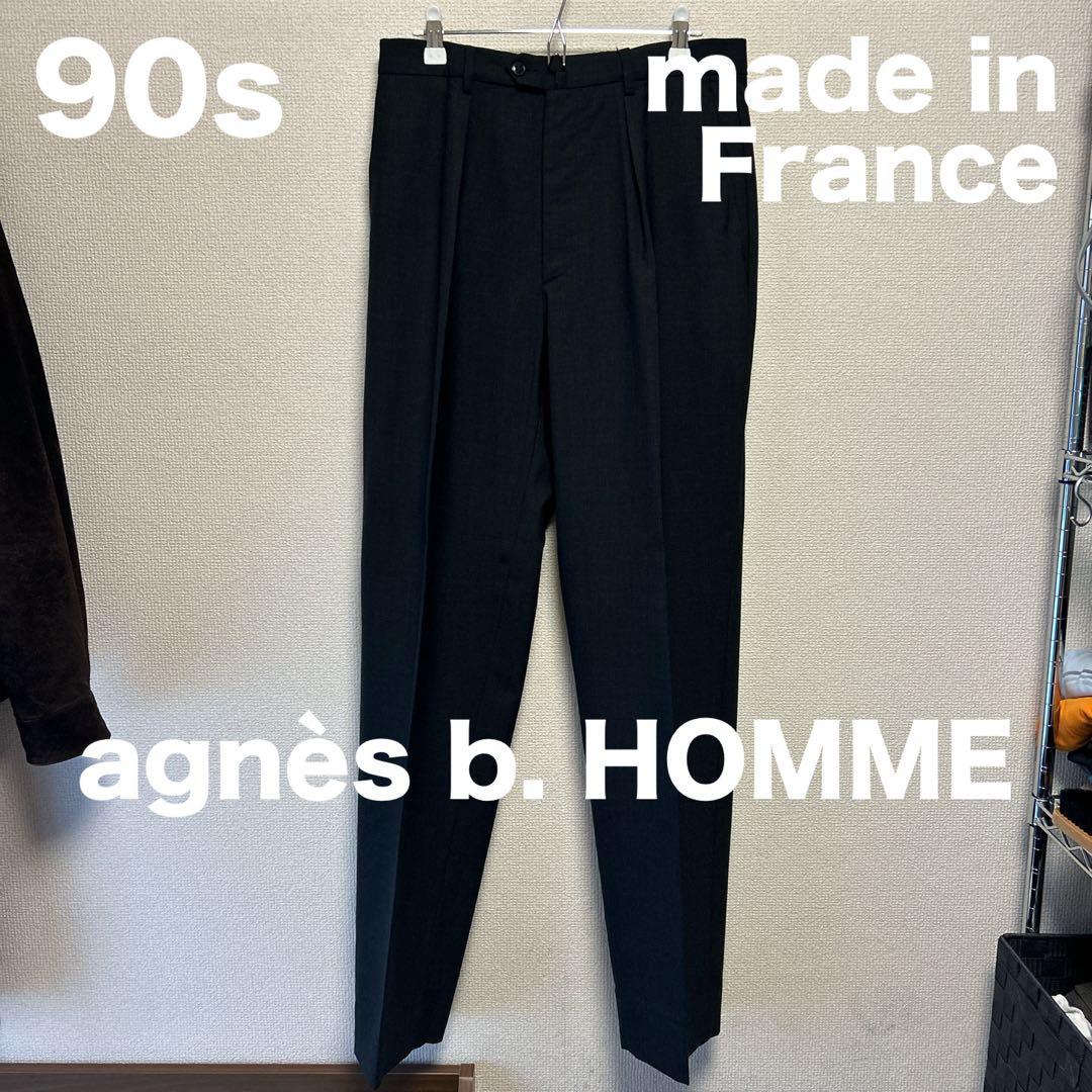 S*y様 90s agnès b. HOMME ウールスラックス フランス製