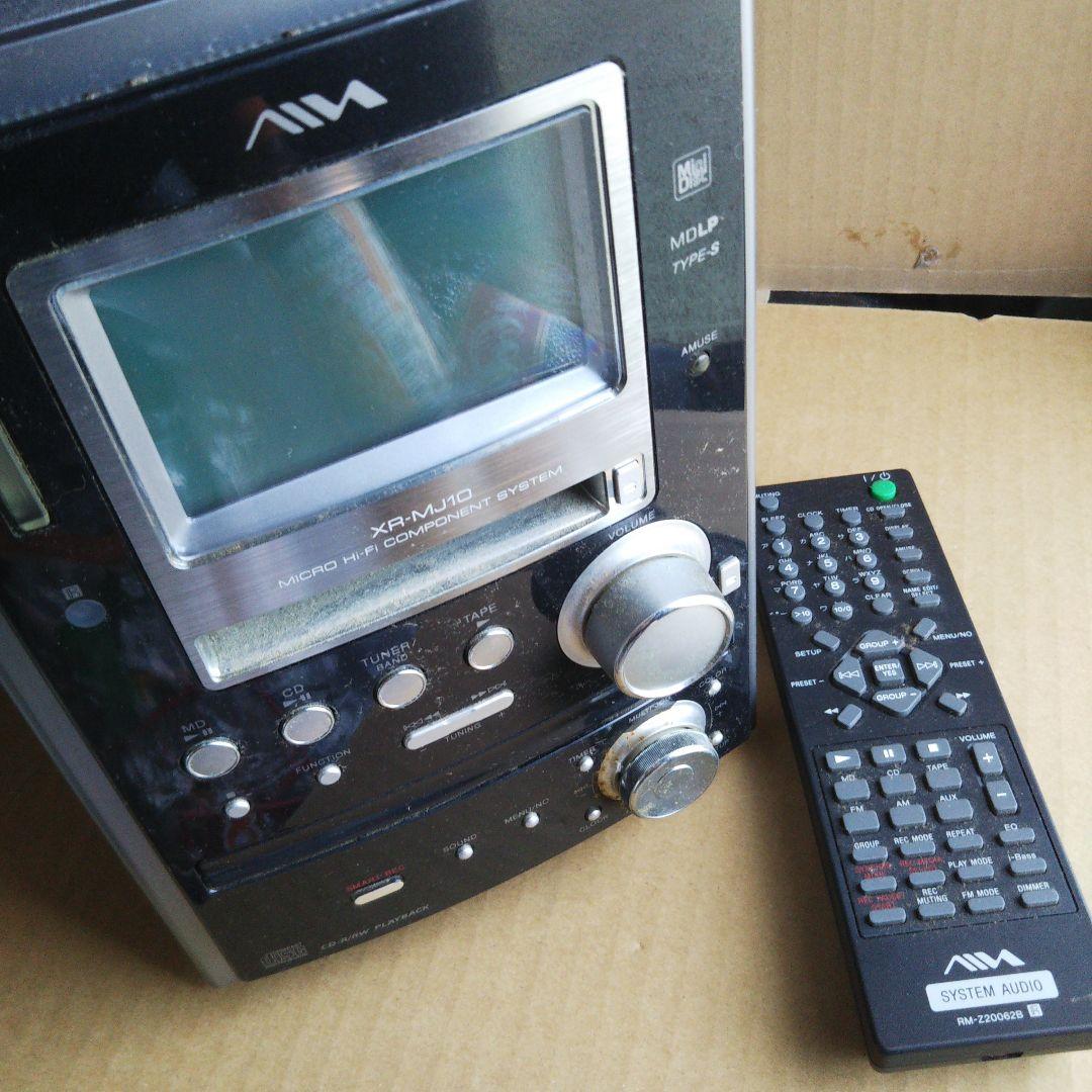 ソニー アイワ MDコンポ本体 AIWA XR-MJ10 W MD 本体