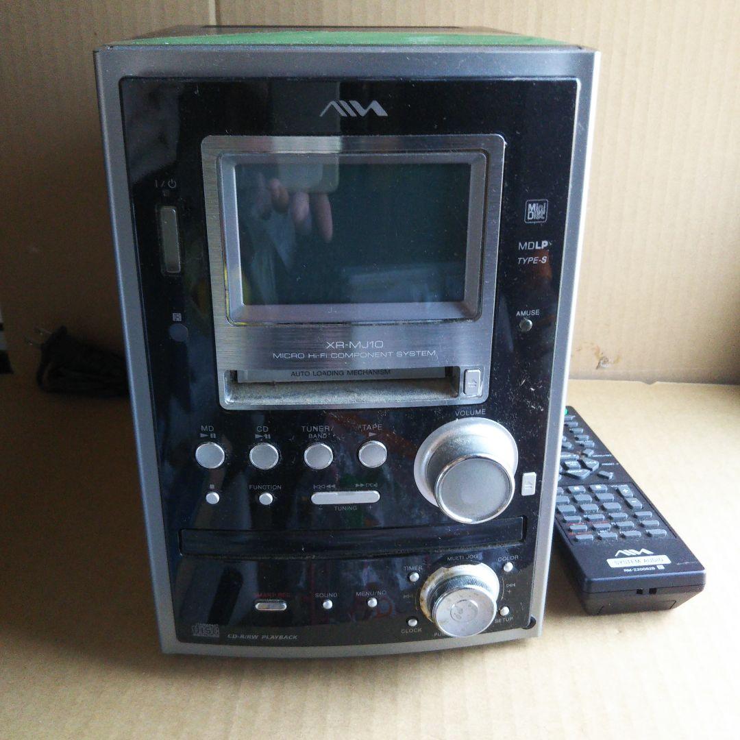 ソニー アイワ MDコンポ本体 AIWA XR-MJ10 W MD 本体