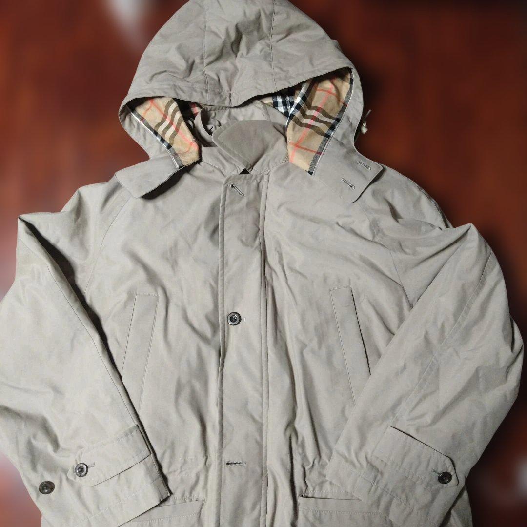 【バーバリーズ】　モッズコート　ノバチェック