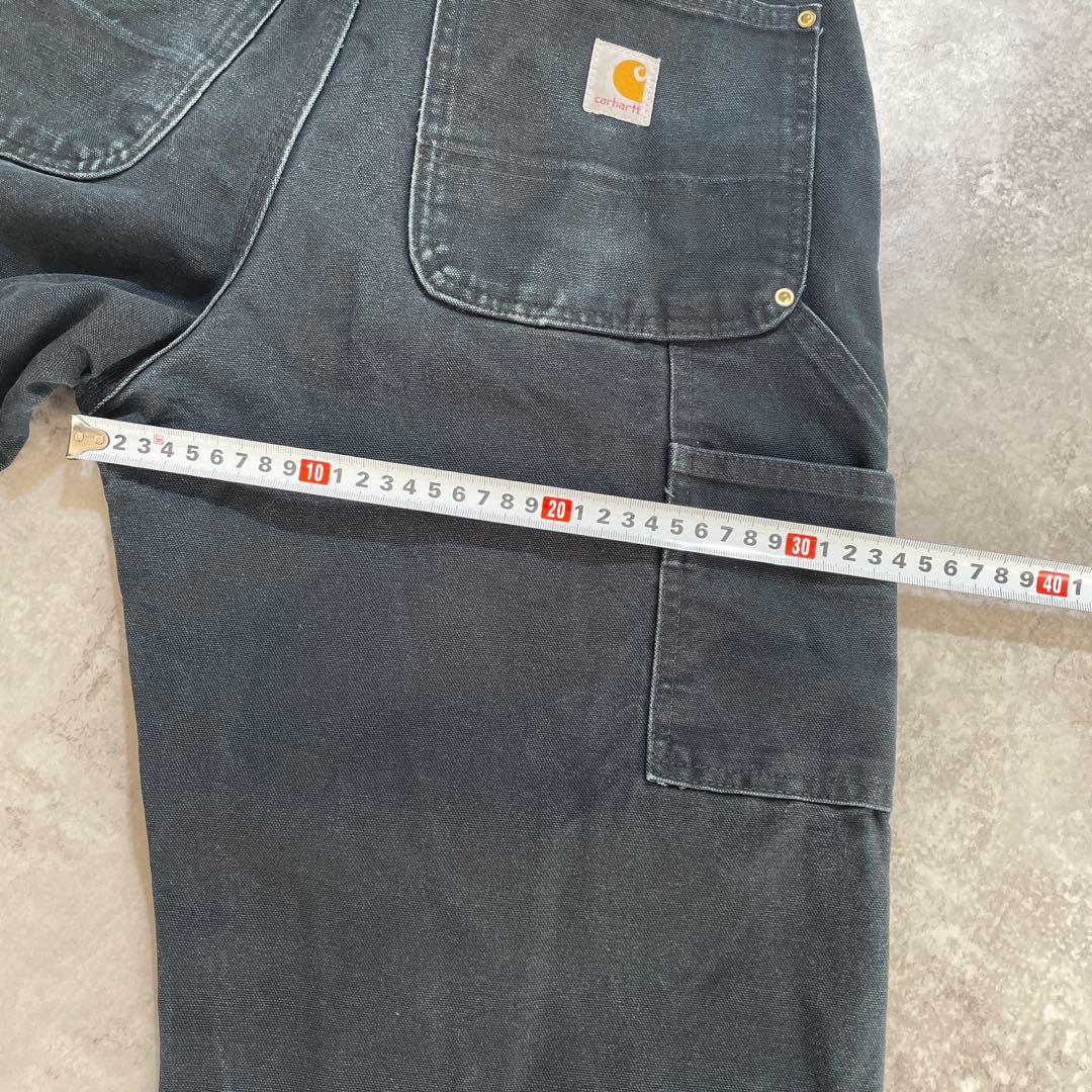 N*売様 カーハート ダブルニー ペインターパンツ ブラック 黒 W32×L32
