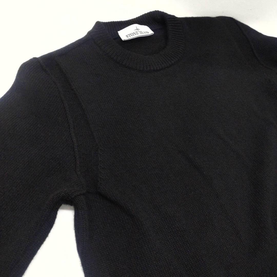 STONE  クルーネック ニット セーター ブラック M