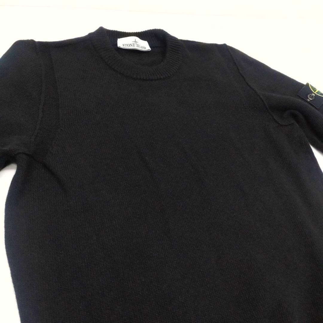 STONE  クルーネック ニット セーター ブラック M