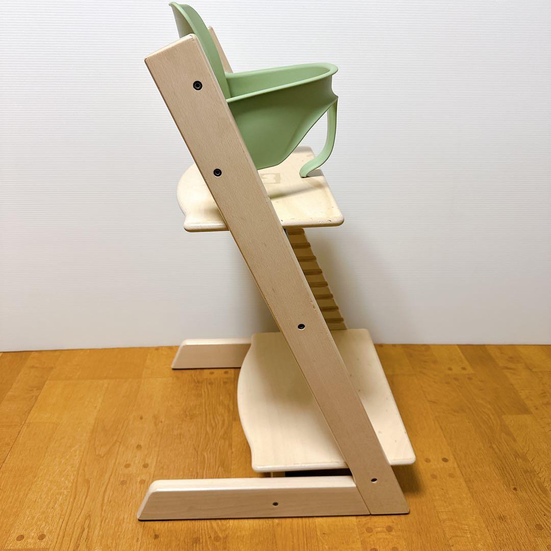 【新型ベビーセット付】シリアル4 ストッケ トリップトラップ ホワイトウォッシュ