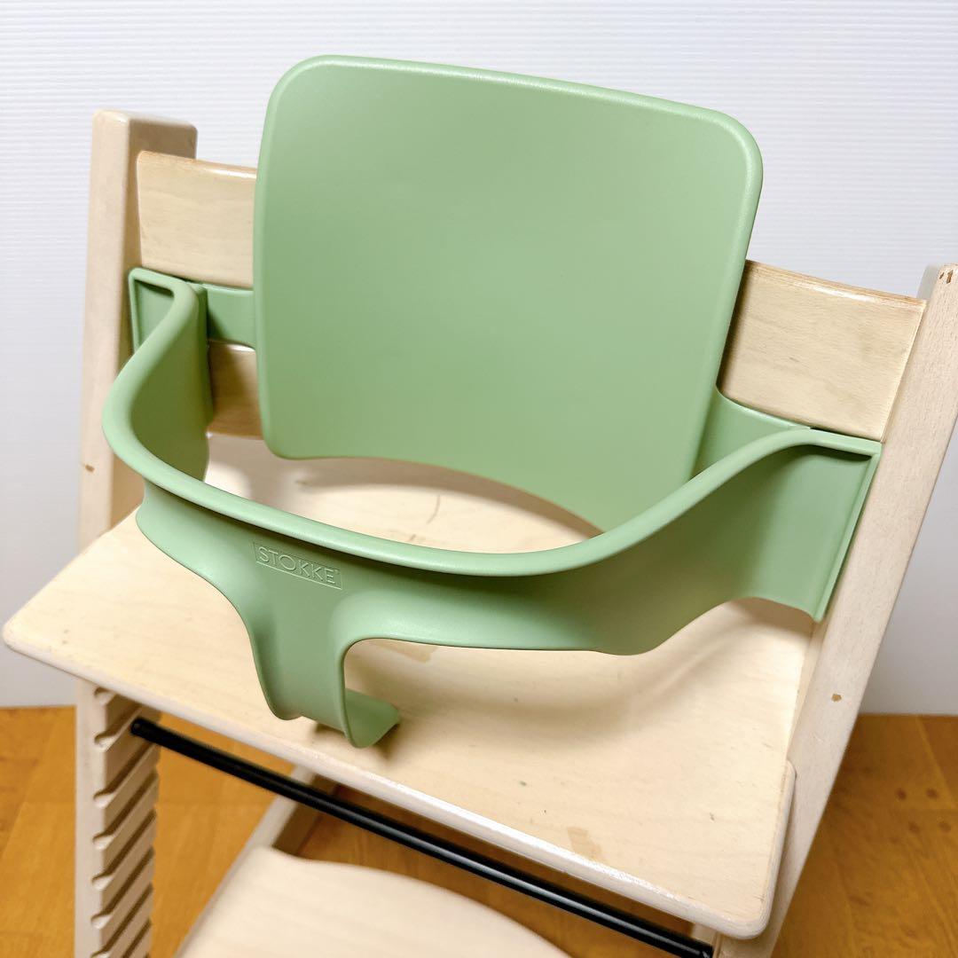 【新型ベビーセット付】シリアル4 ストッケ トリップトラップ ホワイトウォッシュ