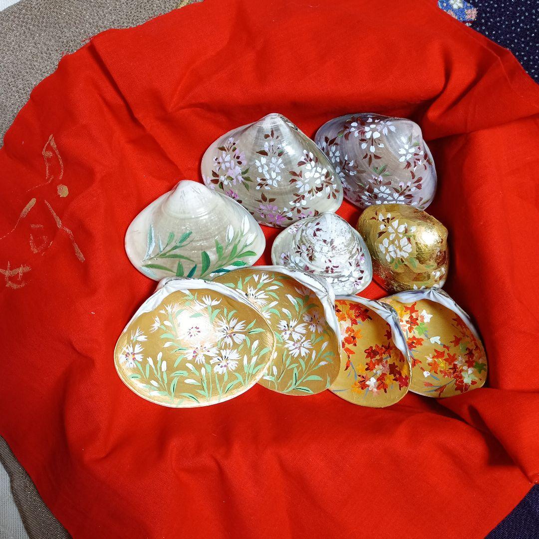 江戸友禅　貝合わせ　 7組セット