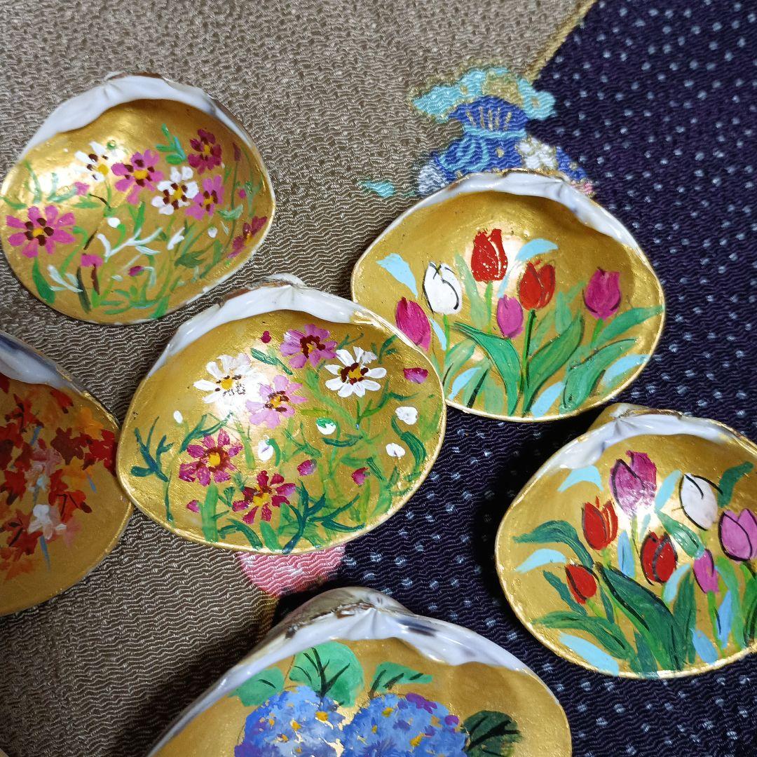 江戸友禅　貝合わせ　 7組セット